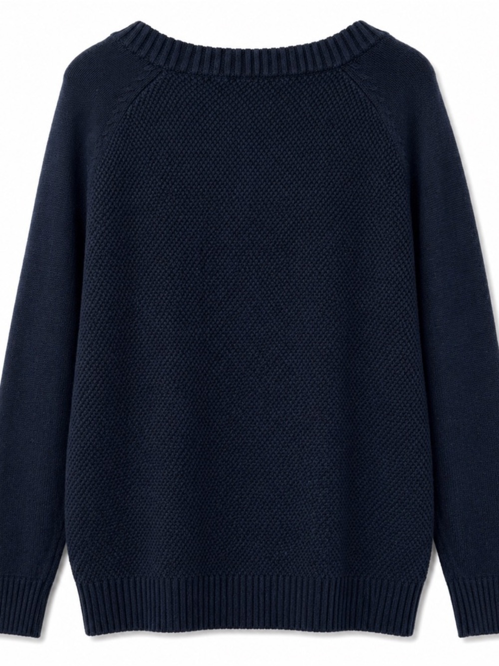 NWT - 🌊 Helly Hansen Fjord Cable Knit Sweater | Women’s XL | Navy | 100% Cotton - Picture 3 of 11